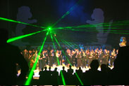 LASER SHOW s holografickou projekcí